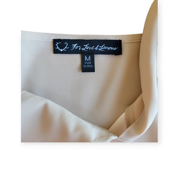 For Love and Lemons Nude Adjustable Strap Mini Slip Dress Medium Balletcore - Picture 5 of 8